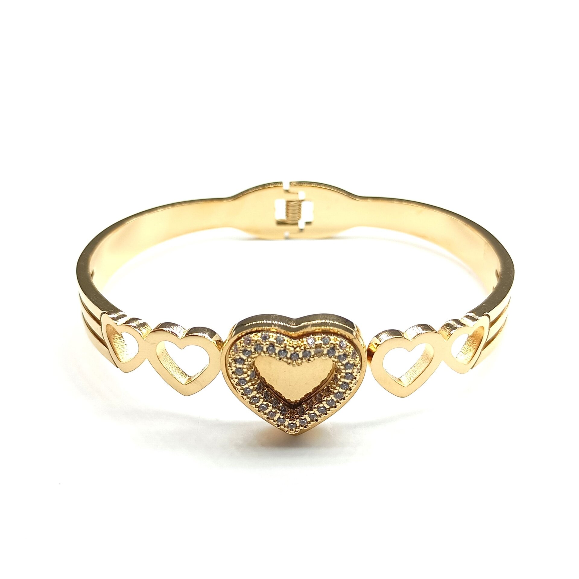 Brazalete corazón dorado - 2